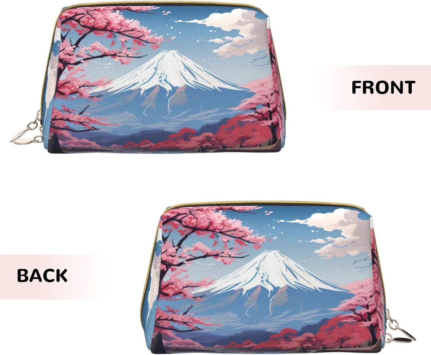 Japan Mount Fuji Landscape Toiletry Pouch, Travel-Friendly Makeup Organizer For Makeup Brushes, Lipsticks