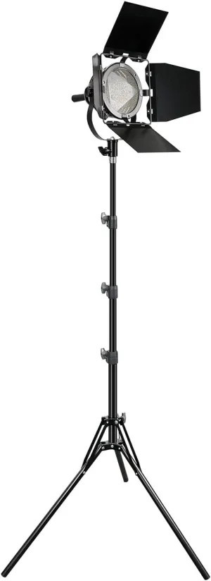 Julius Studio LED Continuous Output Light with Barndoor, 75 LED Beads, 5700K, 4500 Lumen Premium Barn Door Energy Saving Light with Tripod Stand, Photo Video Studio, PROMO12_AM1