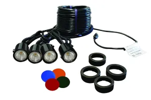 Kasco Universal Lighting Package For Non Units – 120V, 11W per fixture, 150 ft power cord, 4 fixtures – LED4C11-150 - FOUNTAIN NOT INCLUDED