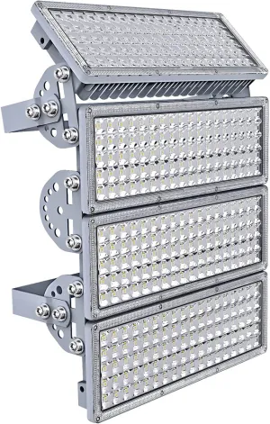Kekeou LED Flood Lights Outdoor Stadium Lights LED Floodlights Outdoor Arena Lights 400W 44000LM 6500K IP67 Waterproof Adjustable Lighting Angle Outside Flood Lights for Sport Fields