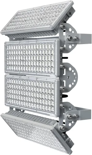 Kekeou Stadium Lights Outdoor LED Flood Light 56000LM 6500K 400W Arena Field Lights IP67 Waterproof Parking Lot Light Adjustable Lighting Angle for Court