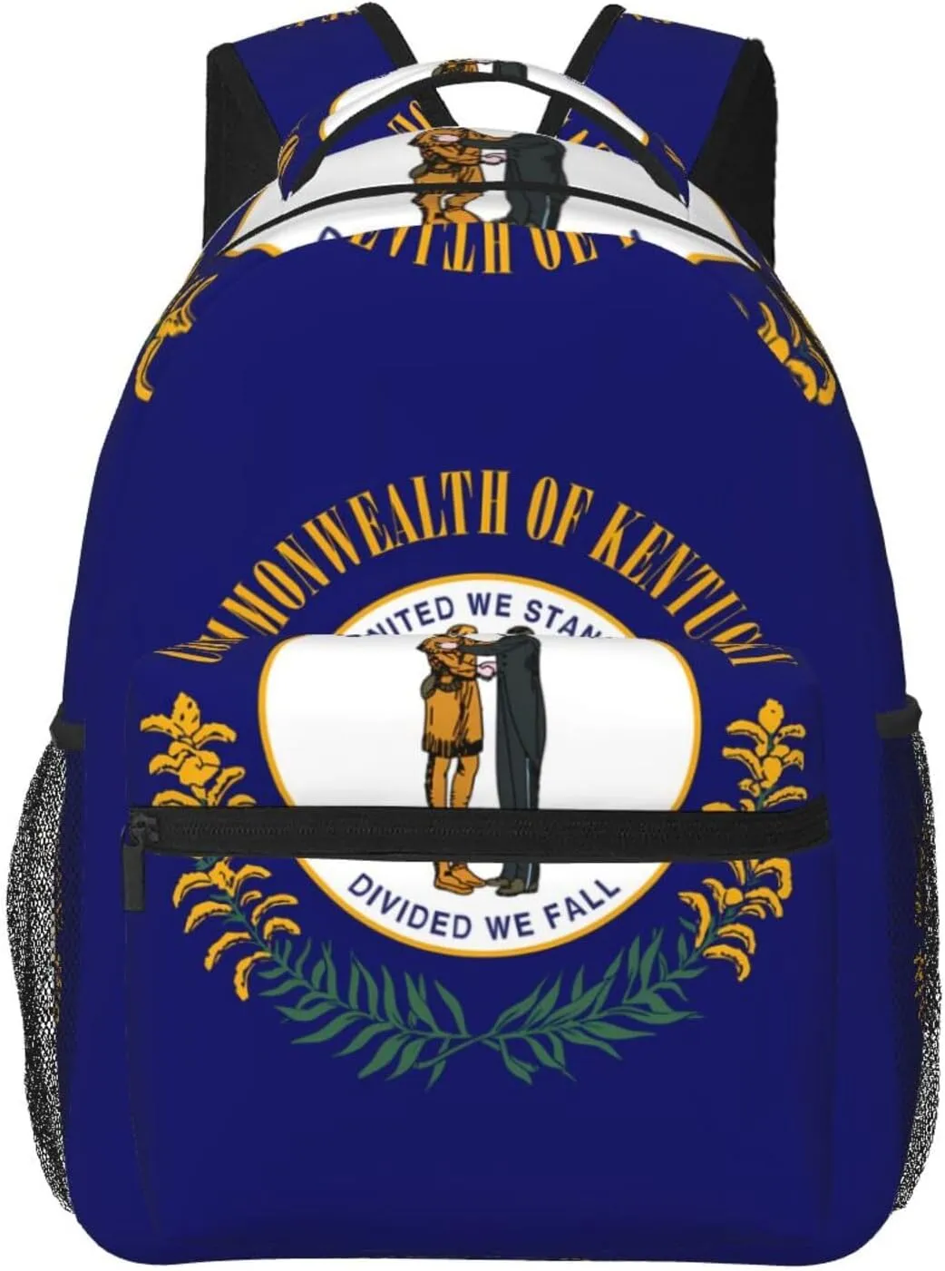 Kentucky State Flag Backpack, suitable for light travel, daily multi-purpose bag, suitable for commuting, cycling, work