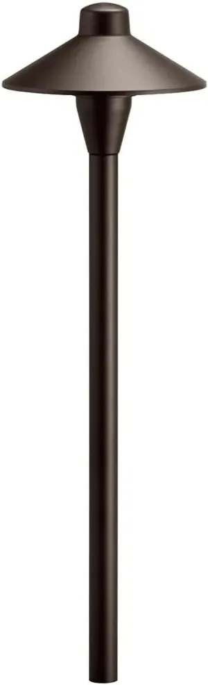 Kichler 12V 6.75" Path Light Textured Architectural Bronze, 21.00x6.75x6.75