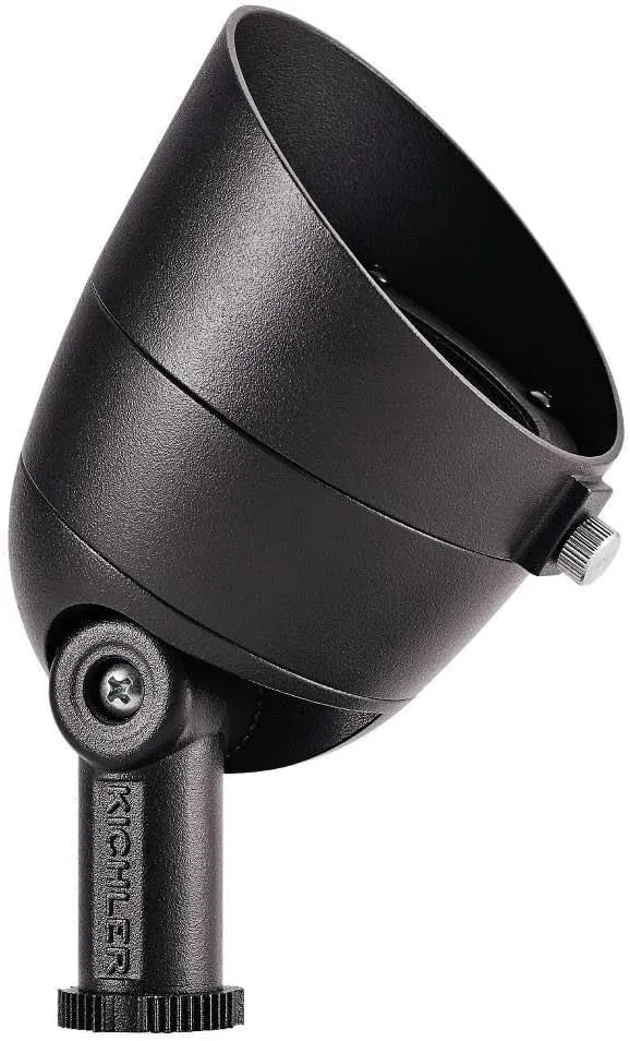 KICHLER Landscape LED 2.5 Watt 3000K 12 Volt Landscape Accent Light in Textured Black Finish, 16150BKT30