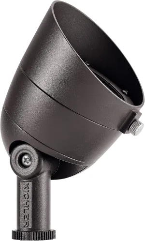 KICHLER Landscape LED 3.5 Watt 3000K Landscape Accent Light in Textured Architectural Bronze, 16154AZT30