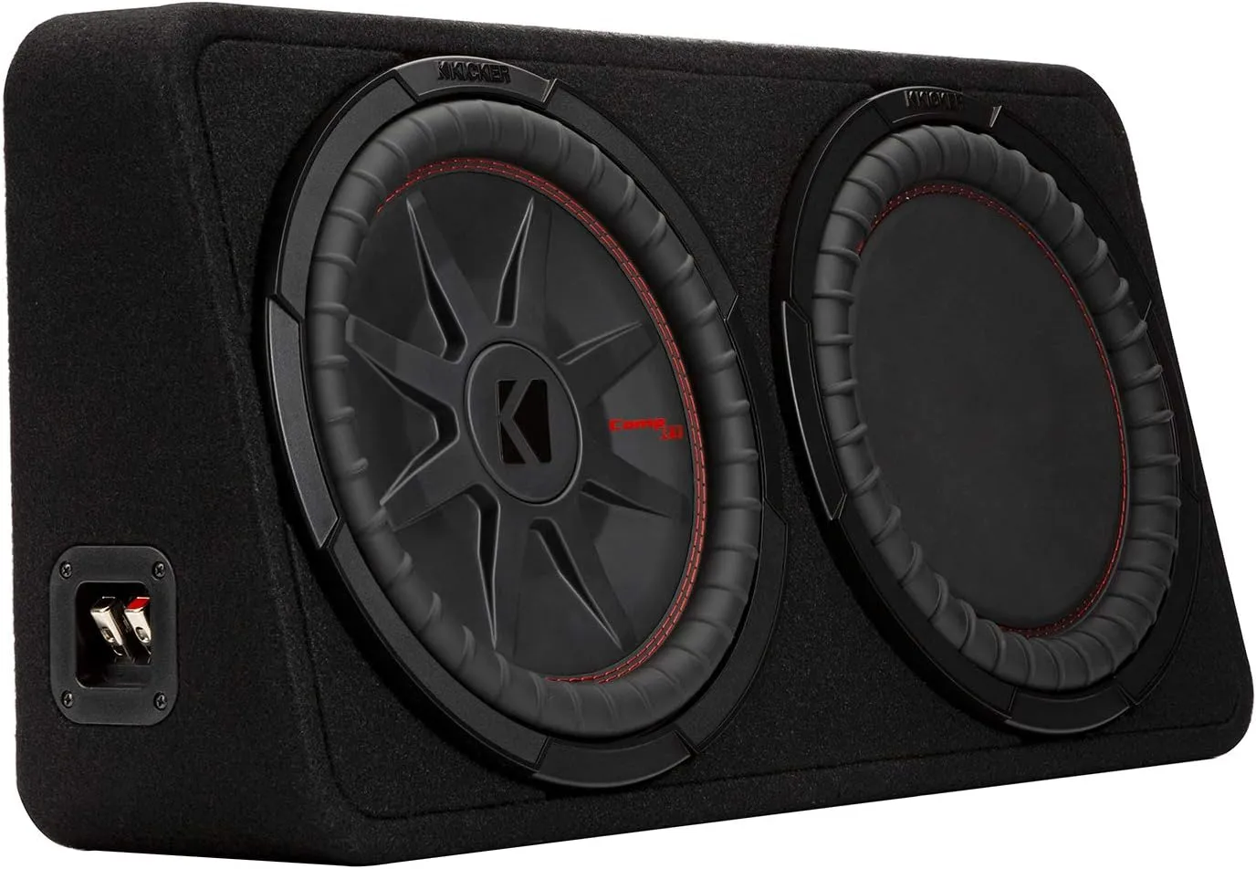 Kicker 48TCWRT122 CompRT 12" subwoofer in Thin Profile Enclosure, 2ohm