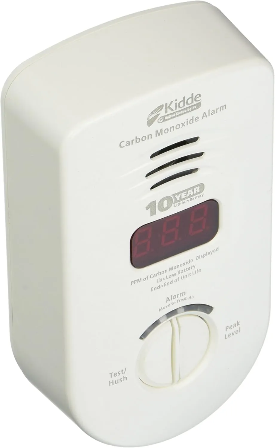 Kidde Living Area Plug-in Carbon Monoxide Detector Alarm with Sealed Lithium Battery Back-up and Digital Display