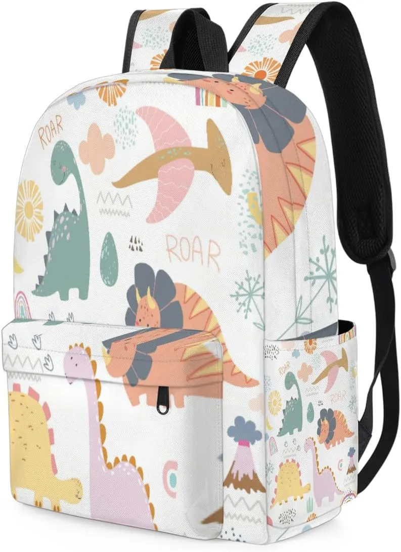 Kids Dinosaur Backpack Cartoon Lightweight Waterproof Preschool Kindergarten Backpack for Girls