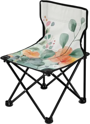 Kigai Folding Camping Chair Heavy Duty Chair Ultralight Compact Portable Beach Chair for Outdoor Camp, Hiking, Travel, Beach, Sporting Event and Picnic, Spring Flowers