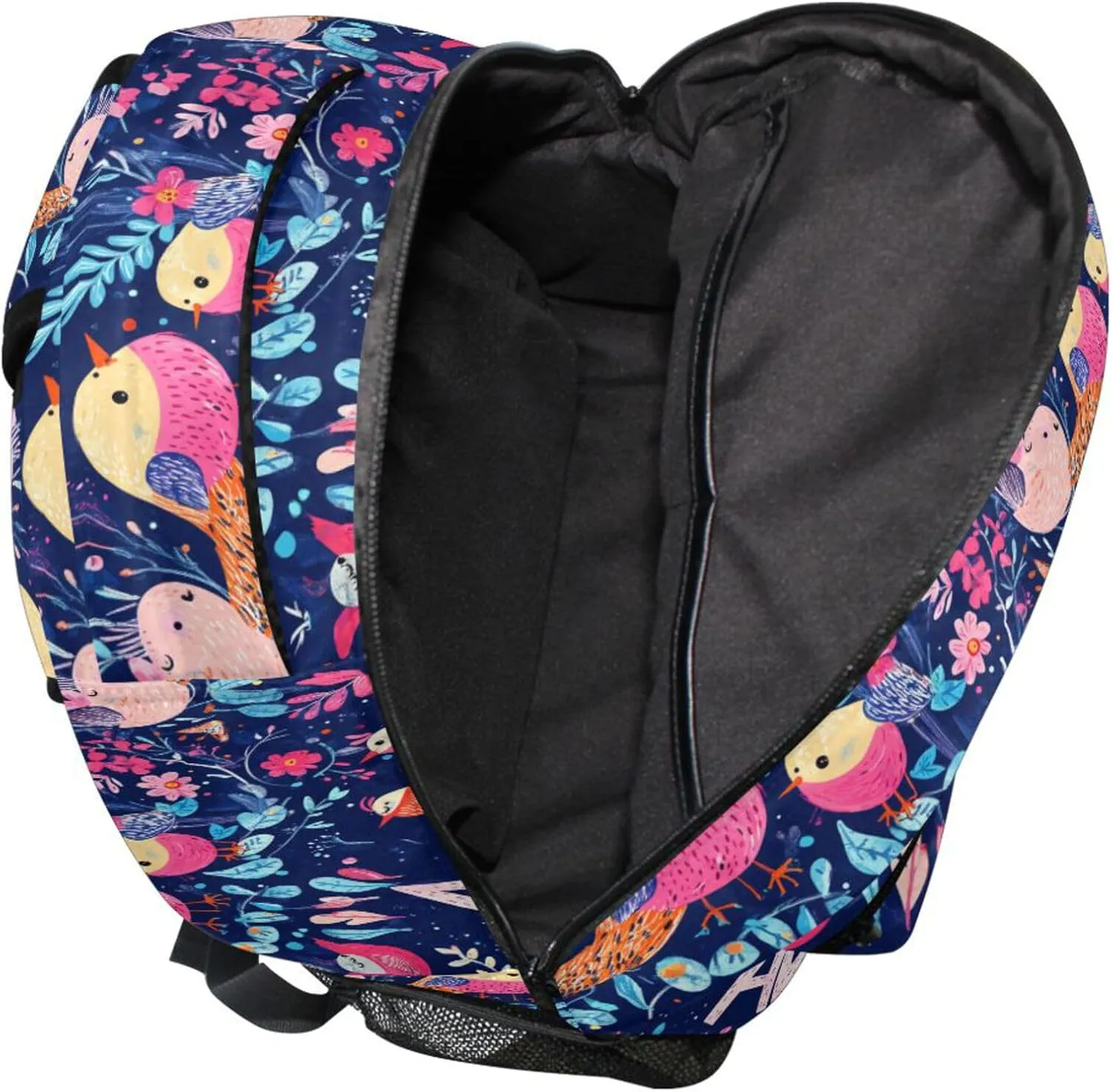 KLL Day Backpack for Men Women Fashion Travel Laptop Backpack with Chest Strap for Travel Trip Parents' Day Bird Family