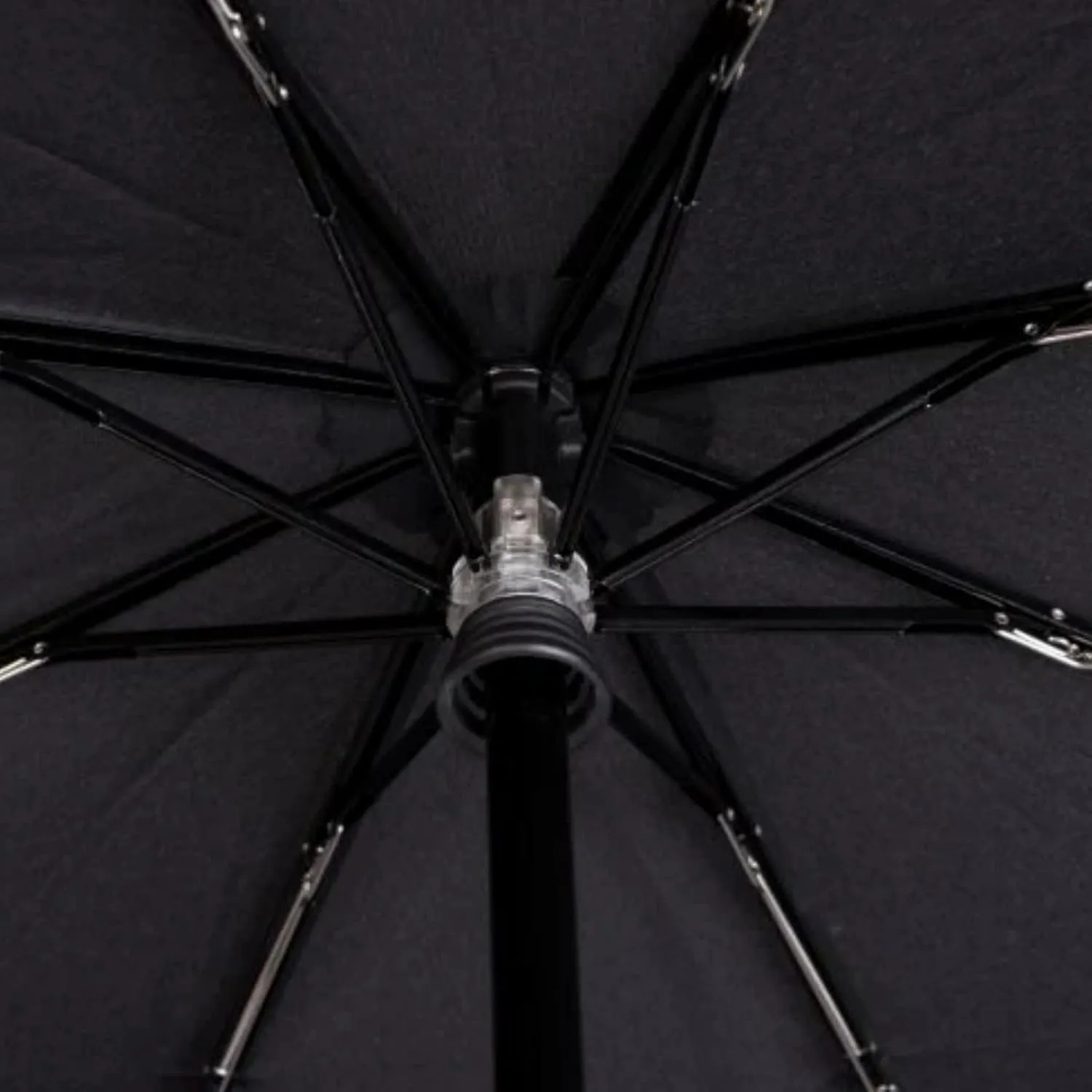 Knirps T.200 Medium Duomatic Automatic Open Close Rain Umbrella - Compact Windproof Umbrella for Rain - Travel Umbrella for Adults - 98cm Diameter Retractable Umbrella & Carrying Case, Pure Mineral