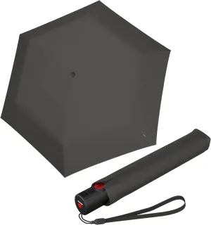 Knirps U.200 Ultra Light Duomatic Automatic Open Rain Umbrella - Compact Windproof Travel Umbrella for Adults - 97cm Diameter Retractable With Carrying Case