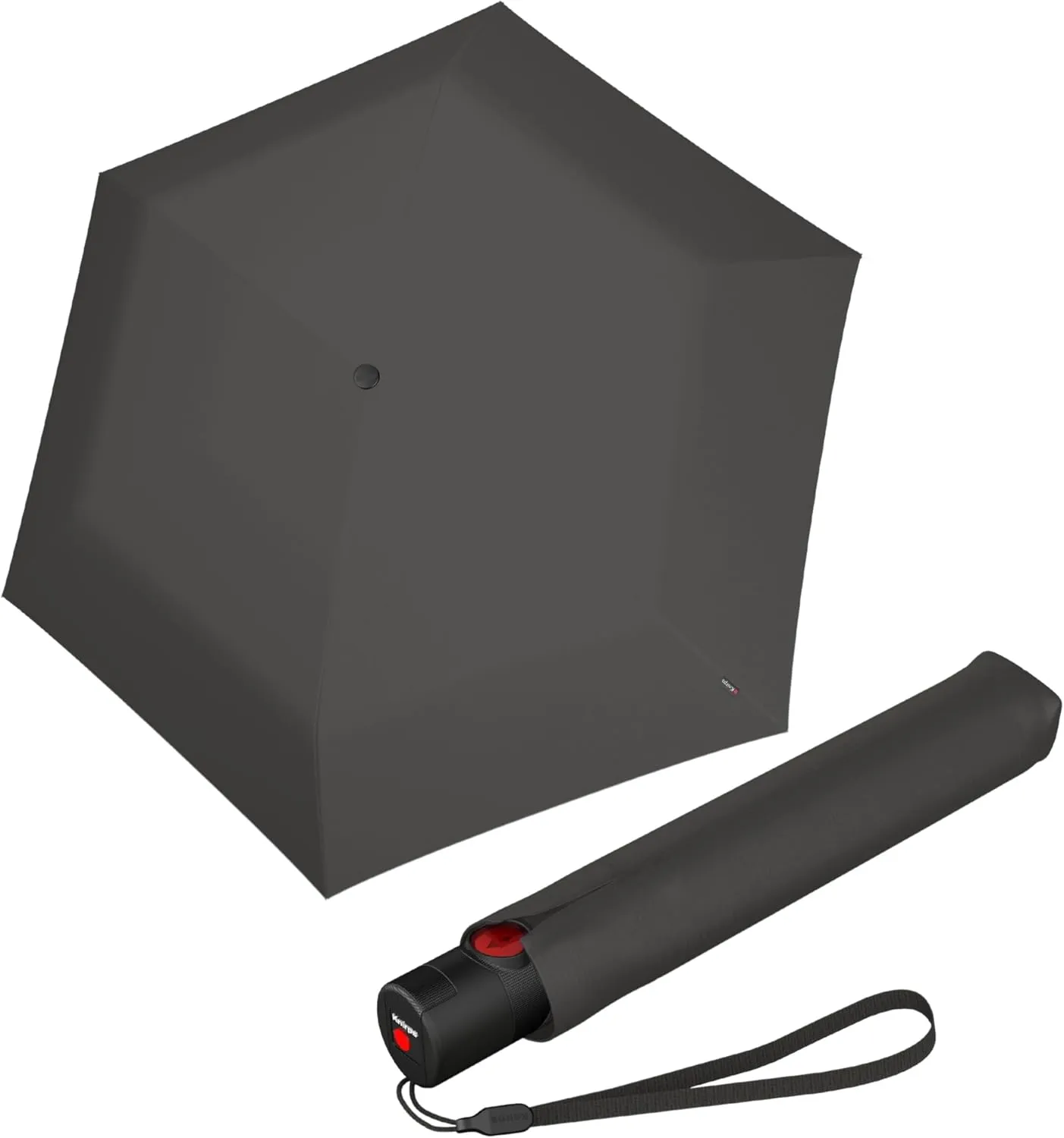 Knirps U.200 Ultra Light Duomatic Automatic Open Rain Umbrella - Compact Windproof Travel Umbrella for Adults - 97cm Diameter Retractable With Carrying Case