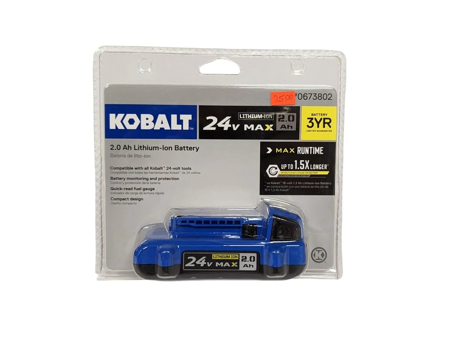 Kobalt 24-Volt Max 2.0-Ah Li-ion Compact Battery