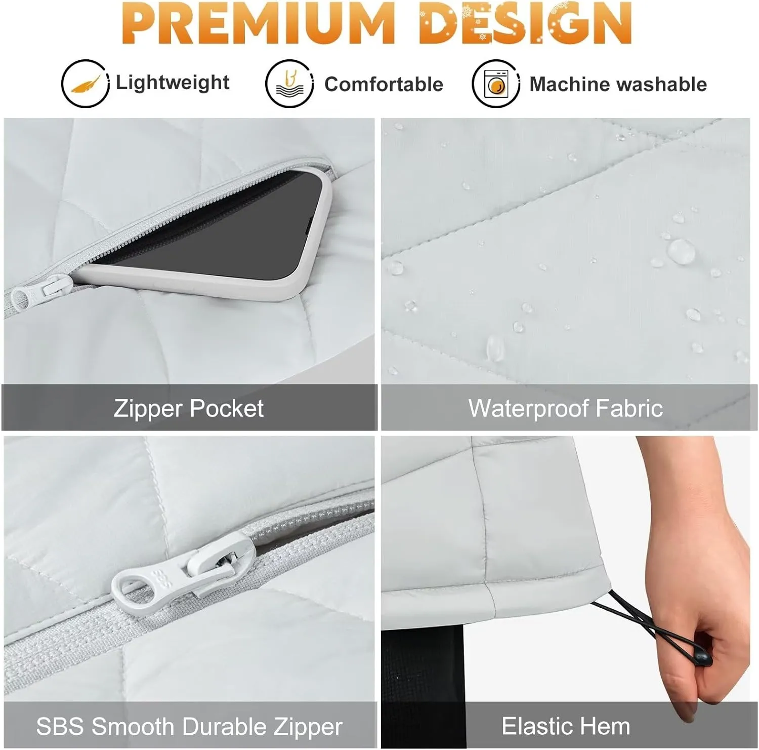 KOVNLO Heated Vest for Women With Battery Pack Included, Smart Controller with Light-out Design, Electric Heated Jackets