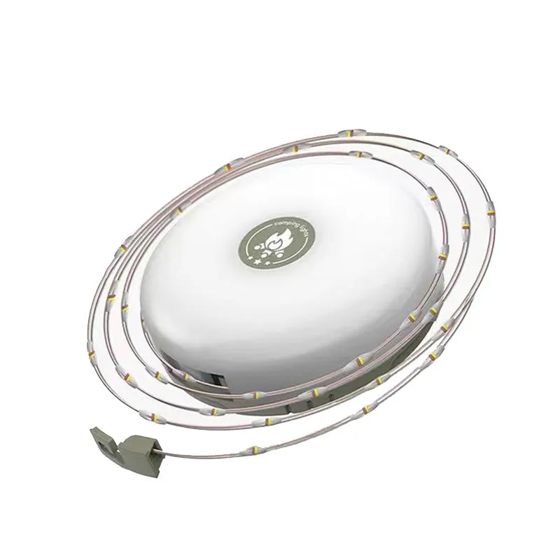 L828-10m LED Color Camping Light with Tape Measure & 2000mAh Battery - Super Long Battery Life, Multi-Function Tent, Emergency & Ambient Light