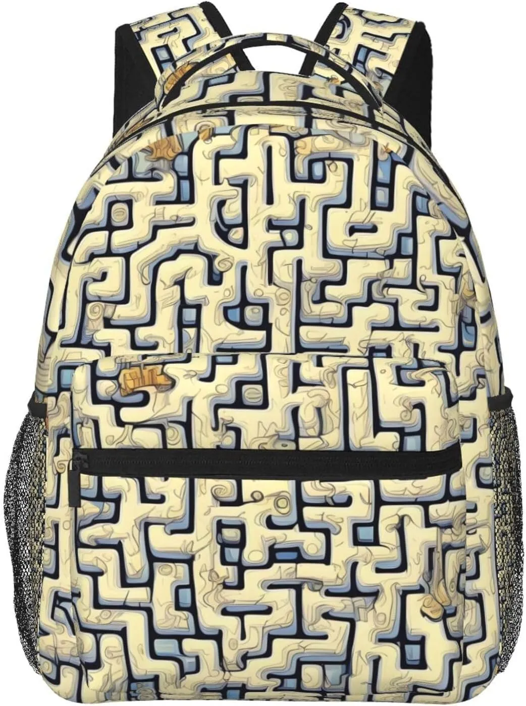 Labyrinth Treasure Map Backpack, suitable for light travel, daily multi-purpose bag, suitable for commuting, cycling, work