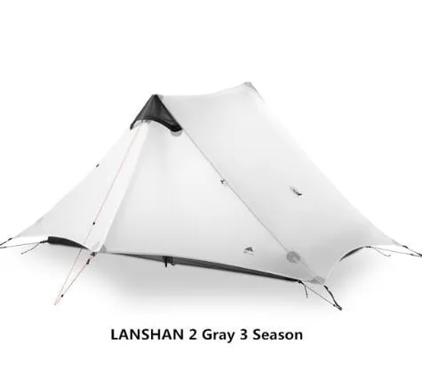 lanshan Coating Nylon Wholesale pricing Oudoor Tent People GEAR Excellent 1-2 Professional Camping Ultralight UL Tent Silicon 3F Rodless 15D