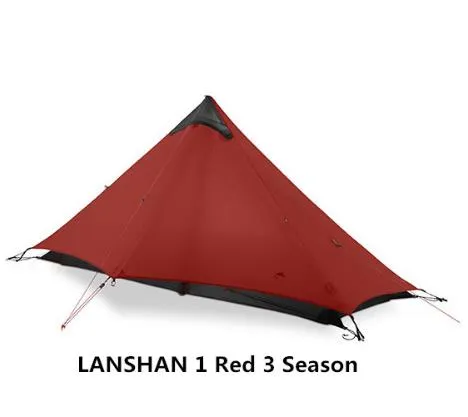 lanshan Coating Nylon Wholesale pricing Oudoor Tent People GEAR Excellent 1-2 Professional Camping Ultralight UL Tent Silicon 3F Rodless 15D