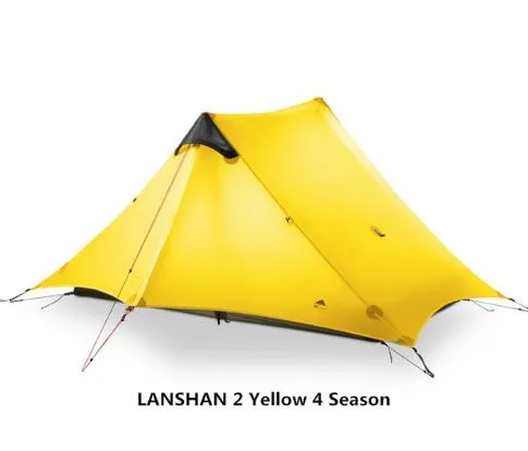 lanshan Coating Nylon Wholesale pricing Oudoor Tent People GEAR Excellent 1-2 Professional Camping Ultralight UL Tent Silicon 3F Rodless 15D