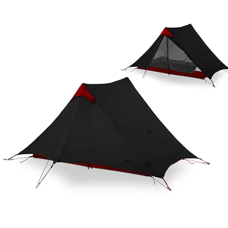 lanshan Coating Nylon Wholesale pricing Oudoor Tent People GEAR Excellent 1-2 Professional Camping Ultralight UL Tent Silicon 3F Rodless 15D