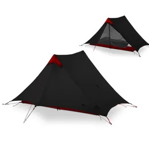 lanshan Coating Nylon Wholesale pricing Oudoor Tent People GEAR Excellent 1-2 Professional Camping Ultralight UL Tent Silicon 3F Rodless 15D