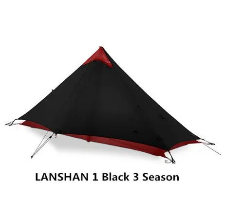 lanshan Coating Nylon Wholesale pricing Oudoor Tent People GEAR Excellent 1-2 Professional Camping Ultralight UL Tent Silicon 3F Rodless 15D