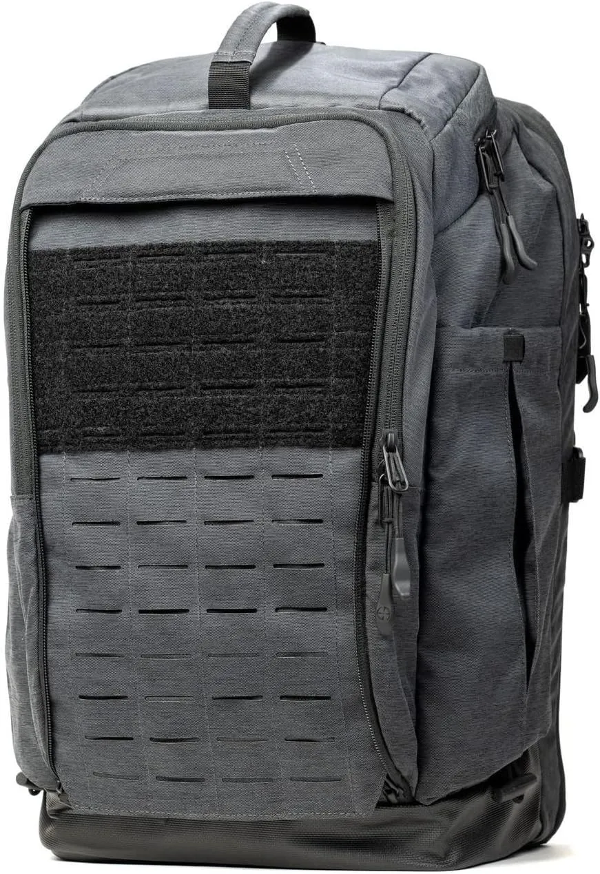 LAPG Terrain Stealth Backpack, Covert & Durable EDC Knapsack, Low Profile Tactical Backpack - Heather Midnight