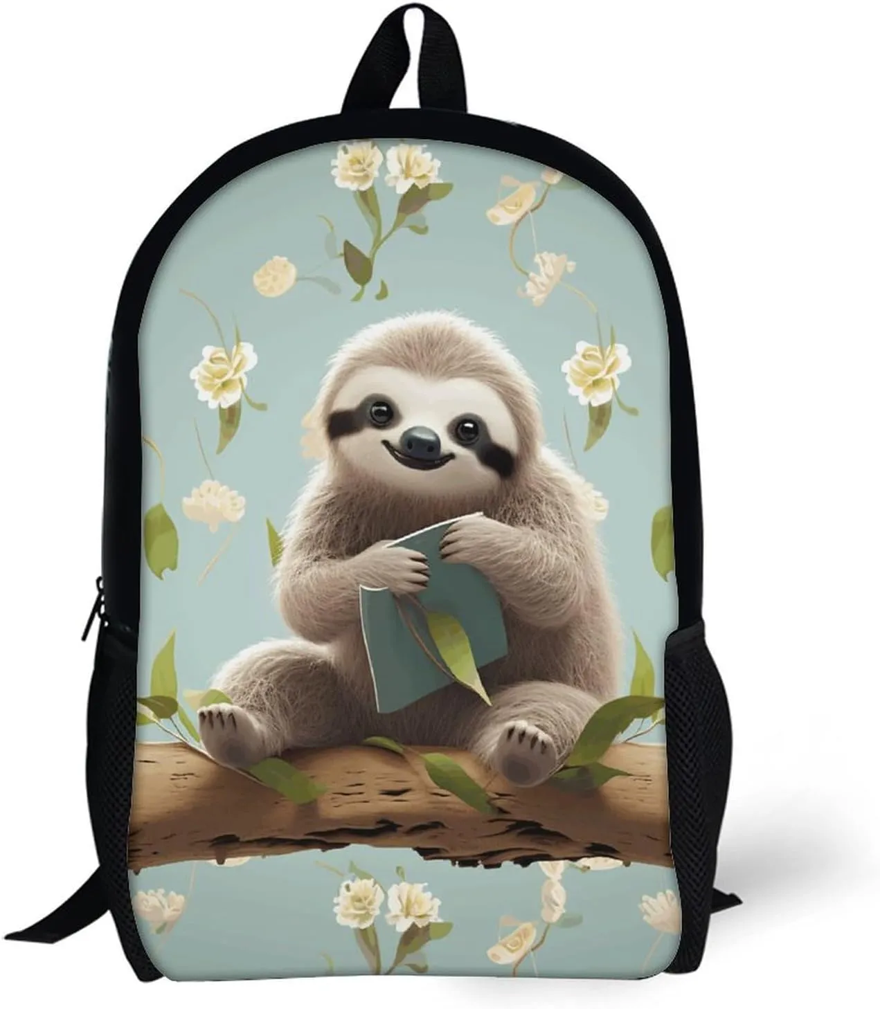 Laptop Backpack for Men 17 Inch Cute Sloths Work Casual Backpack Lightweight Travel Shoulder Bag