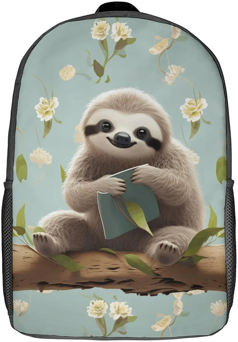 Laptop Backpack for Men 17 Inch Cute Sloths Work Casual Backpack Lightweight Travel Shoulder Bag