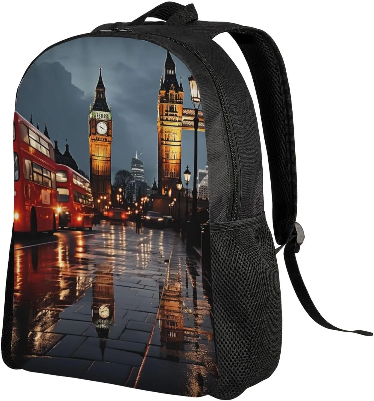 Laptop Backpack for Men Women Carry On Backpack City of London Backpack Lightweight Travel Bag Casual Daypack