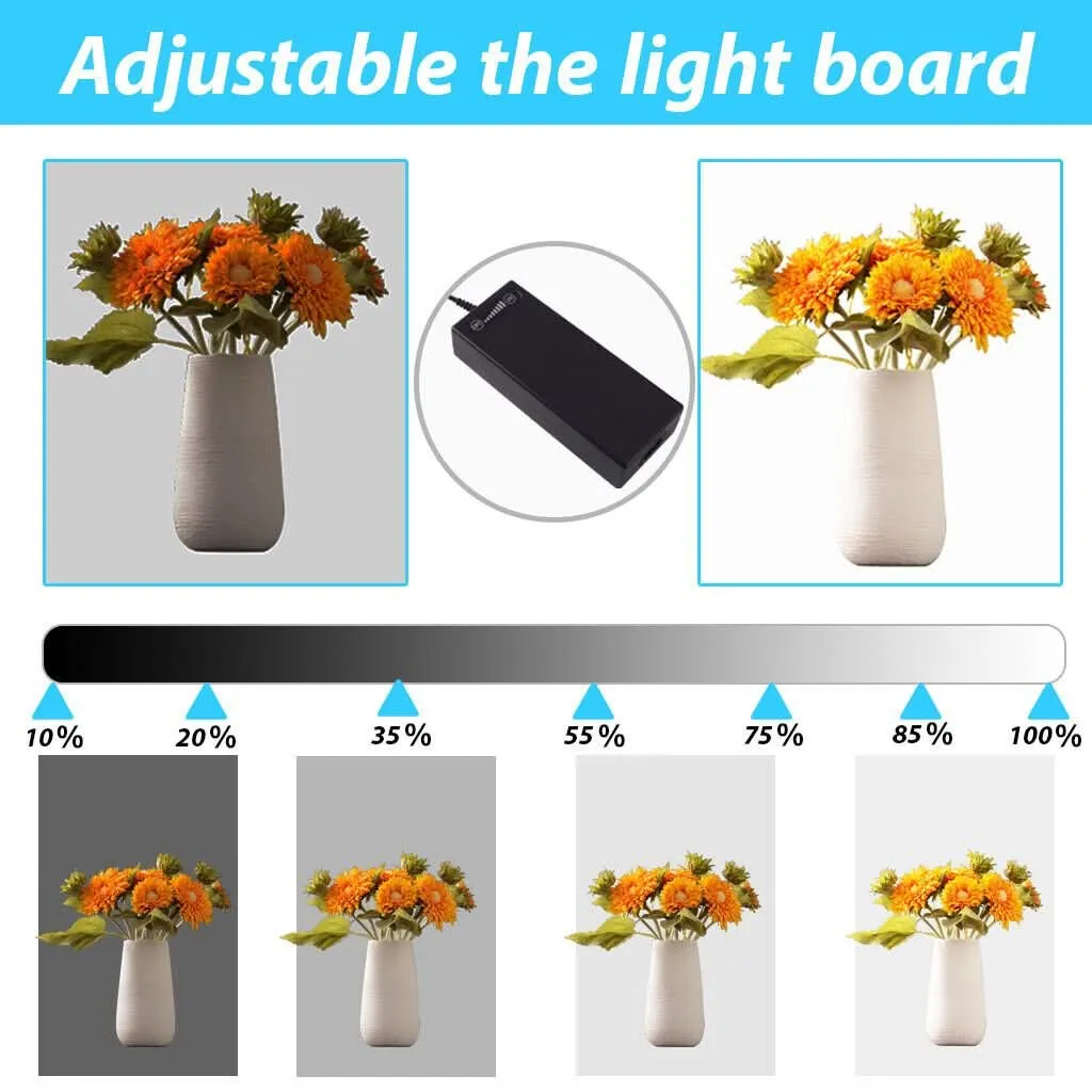LARGE 80cm Photography Studio Portable LED Light Tent Photo Box   Backdrops