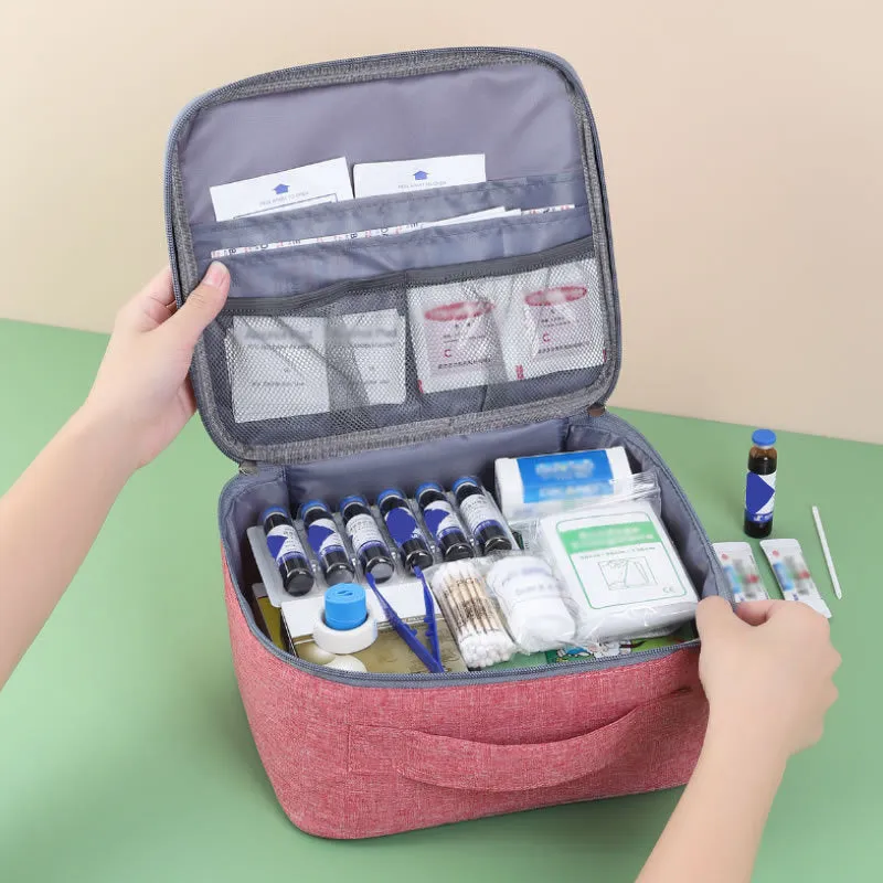 Large-Capacity Travel Essential First Aid Kit Medical Storage Bag