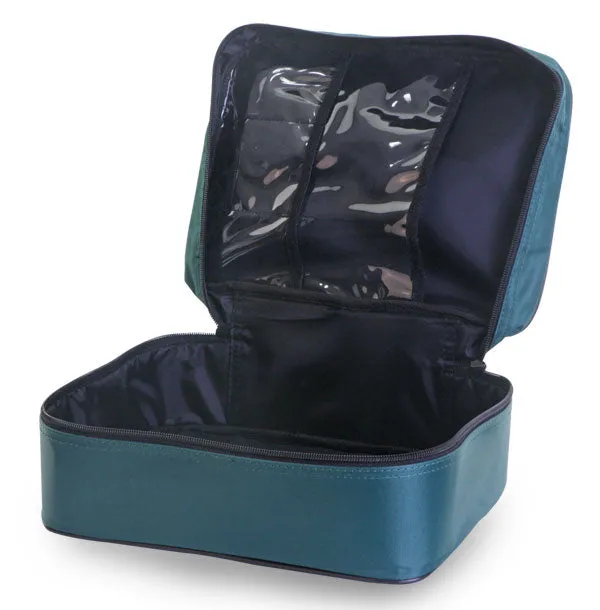 LARGE GREEN POUCH WITH INSIDE POCKET