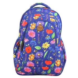 Large School Backpack - Bees & Wildflowers