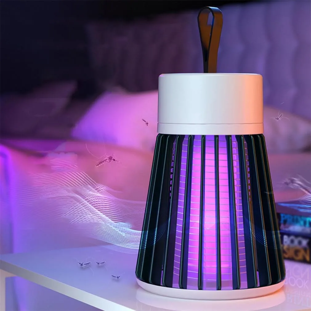 Latino Zap Lamp, Latino Zap MATA Mosquitos, 2025 Portable USB Rechargeable Camping Light, 2-in-1 Quiet Waterproof with IPX7 Protection, 360° Coverage for Indoor, Outdoor, Garden, Tent (White 2*pc)