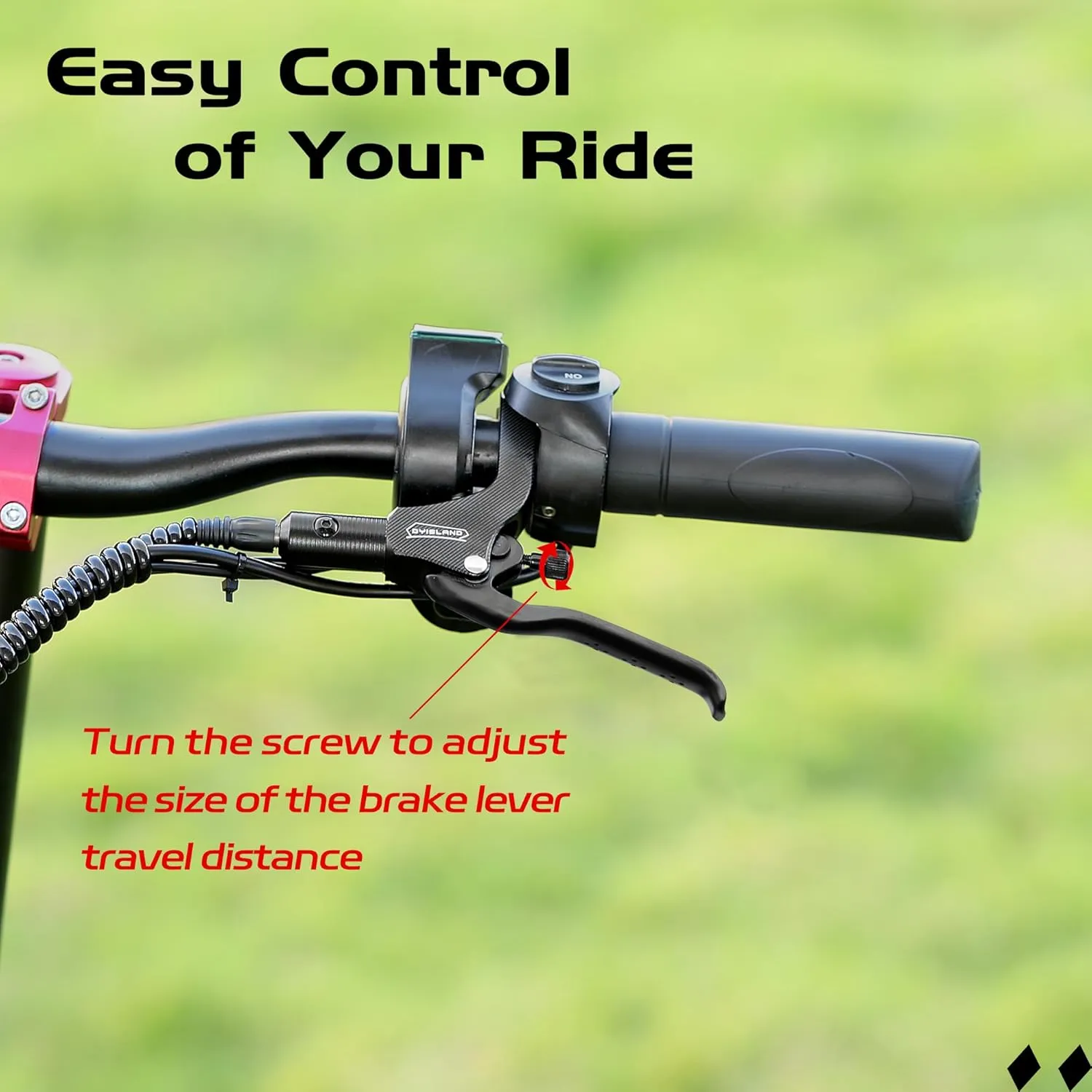 LD-210S Hydraulic Disc Brakes Set，2-PIN/Power-Off Hydraulic Brake kit for Electric Scooter/E-Scooter