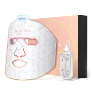 Led Face Mask Light Therapy, Near infrared Red & Blue & Yellow Light Therapy, Flexible Silicone Light Therapy Mask, Red Light Therapy for Face, Red Light Mask for at Home Face Masks Skincare