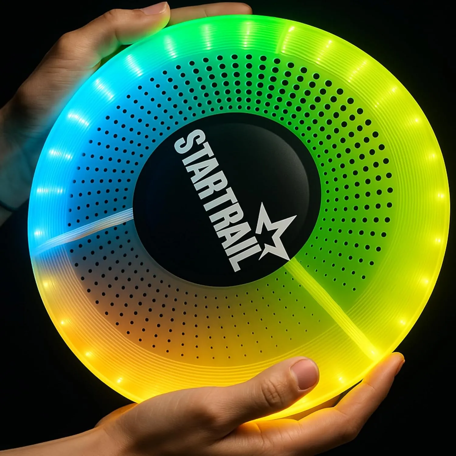 LED Flying Disc with Millions of Colors, Rechargeable & Waterproof, Smart Light Modes, Light-Up 175g - Frisbee for Outdoor Fun, Camping, Birthdays for Men, Boys, Teens, & Kids