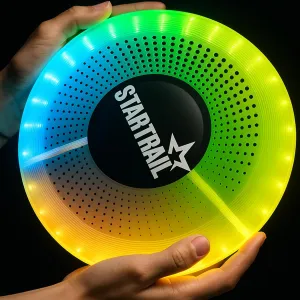 LED Flying Disc with Millions of Colors, Rechargeable & Waterproof, Smart Light Modes, Light-Up 175g - Frisbee for Outdoor Fun, Camping, Birthdays for Men, Boys, Teens, & Kids
