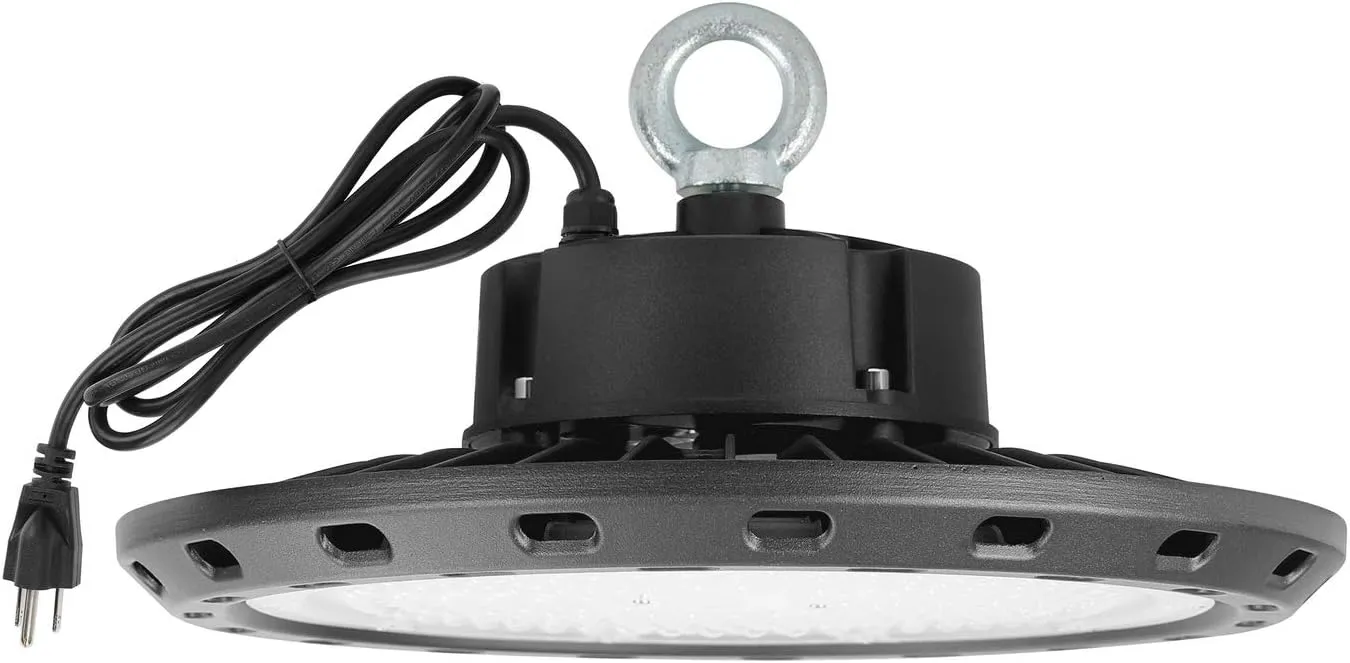 LED High Bay Light 100W 14,000lm 5000K Daylight White,ETL Certified LED Warehouse Light