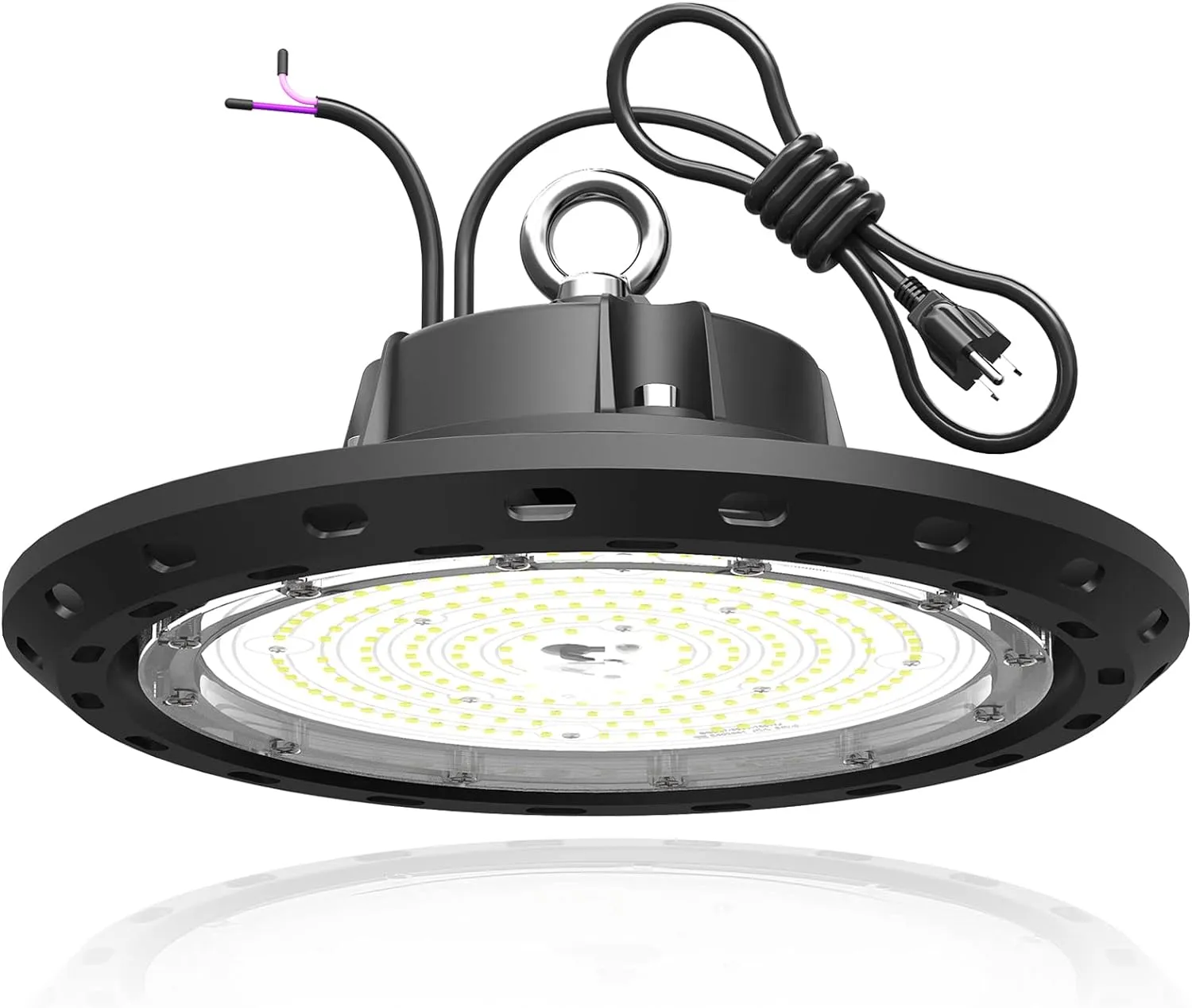 Led High Bay Light 240W 36000LM 0-10V Dimmable Eqv.1000W HPS/MH High Bay Led Shop Lights 5000K UFO Lights LED for Workshop Warehouse Factory