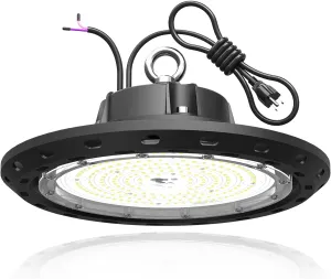 Led High Bay Light 240W 36000LM 0-10V Dimmable Eqv.1000W HPS/MH High Bay Led Shop Lights 5000K UFO Lights LED for Workshop Warehouse Factory