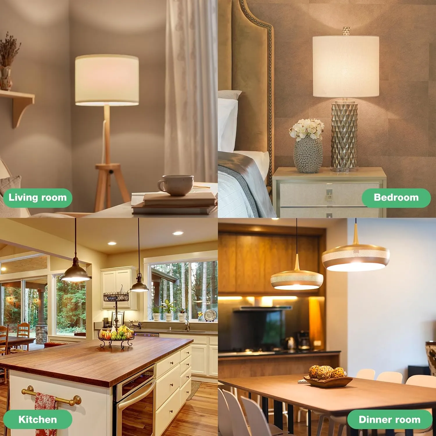 LED Light Bulbs Daylight 5000K, E26 Light Bulb 60W Equivalent, 800LM 8.5 Watt, Non-Dimmable A19 Light Bulbs with E26 Medium Base, 24 Pack