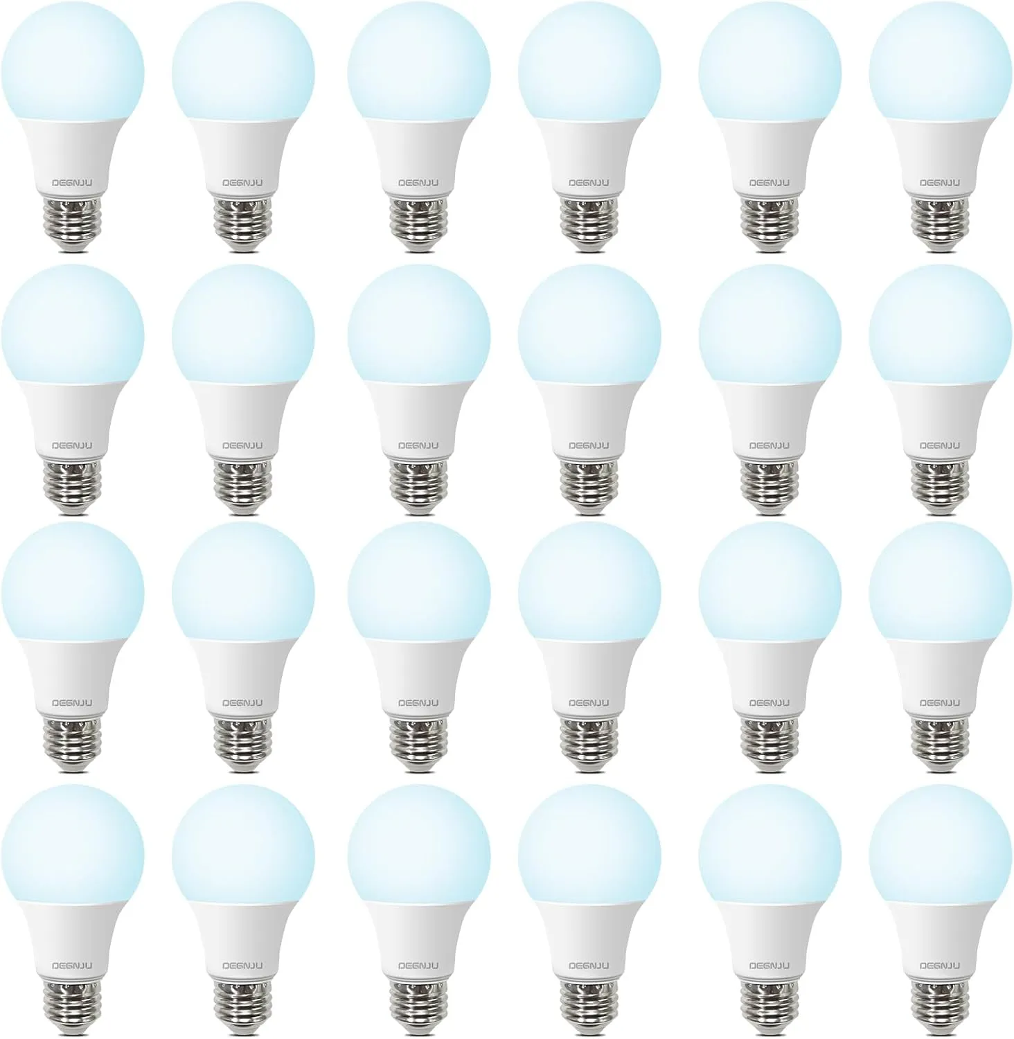 LED Light Bulbs Daylight 5000K, E26 Light Bulb 60W Equivalent, 800LM 8.5 Watt, Non-Dimmable A19 Light Bulbs with E26 Medium Base, 24 Pack