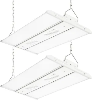 LED Linear High Bay Light 2 Pack 165W/110W/80W Power Tunable, 23100 Lumens 5000K 120-277V Dimmable 2FT, Commercial Linear Hanging Bay Lights for Warehouse Workshop Supermarket Stadium, ETL