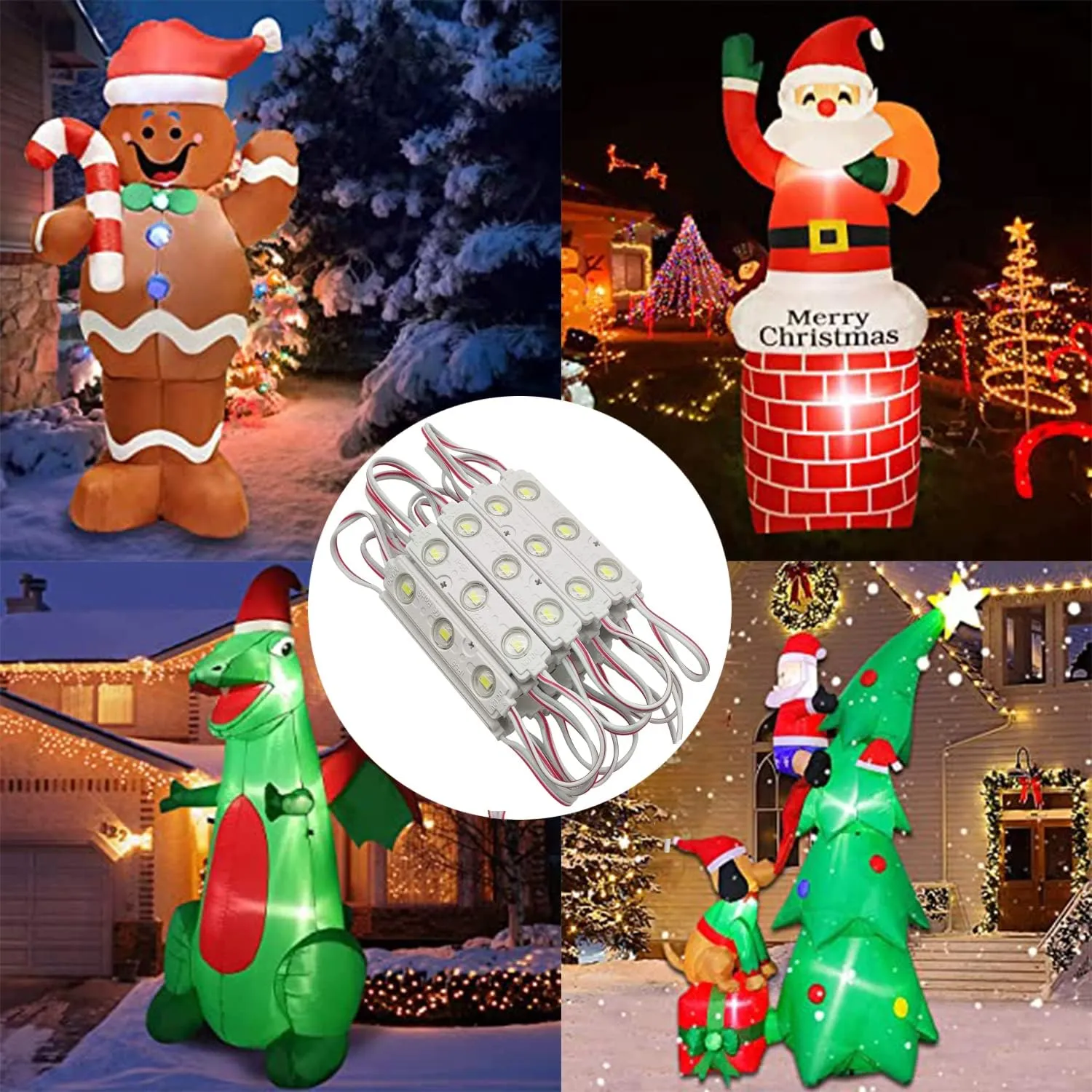 LED Module, 3000K LED Decorative Light 20pcs 9.8Ft 5730SMD 150LM Per LED Module Lights Decorative Light for Letter Sign Advertising Signs with Tape Adhesive Backside (Warm White Light)