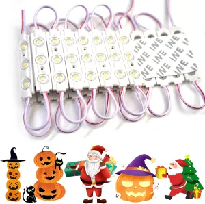 LED Module,TeiNewBy LED Lights for Inflatables White 20pcs 9.8 Ft 5730 SMD 150LM Per LED Module IP65 Waterproof Decorative Light for Advertising Signs with Tape Adhesive Backside(White Light)