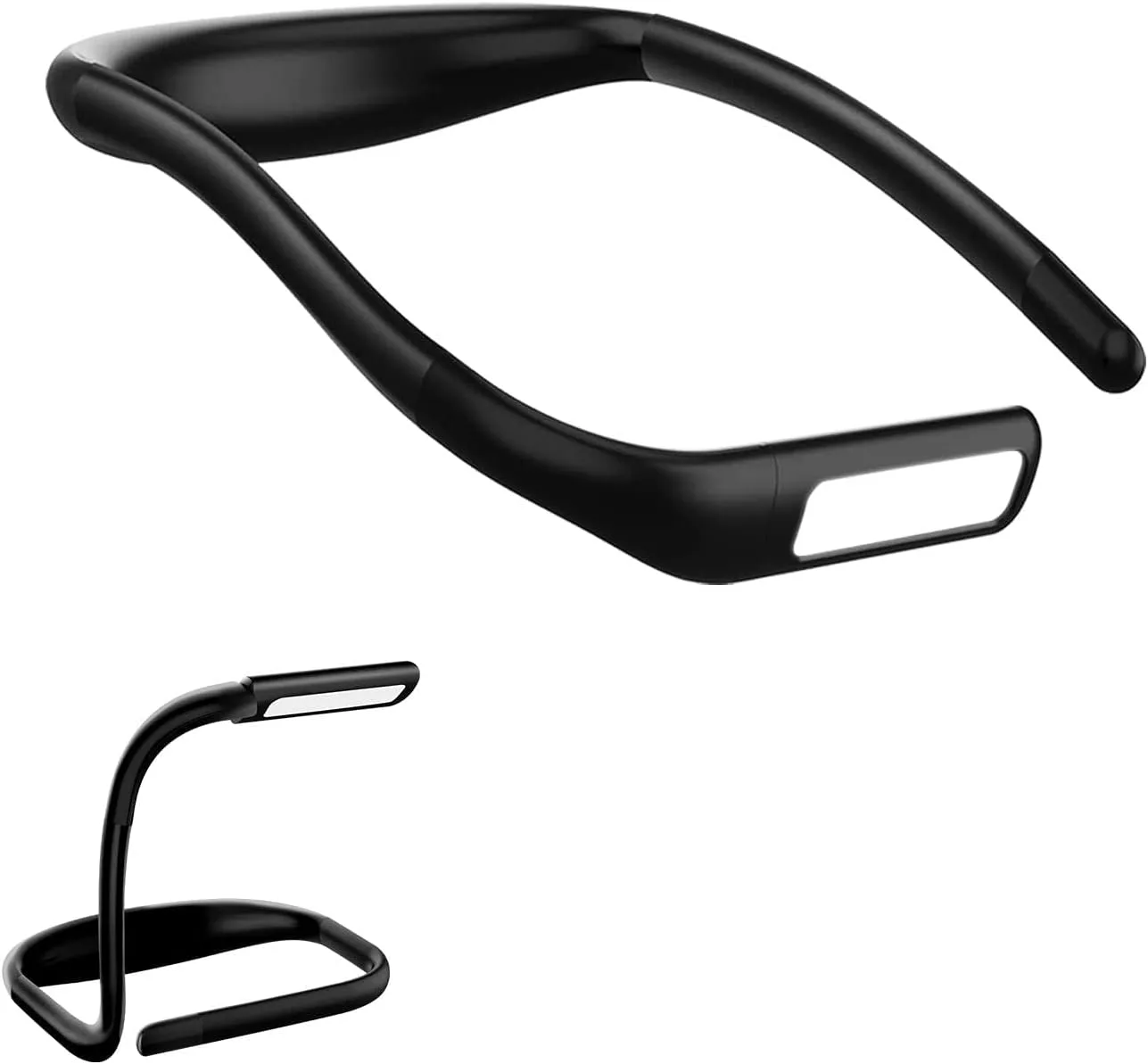 LED Neck Reading Light, Adjustable Brightness Desk Lamp, 3 Color Light with Bendable Arms, Suitable for Repairing, Night Running, Walking, Knitting, Camping (2PCS)