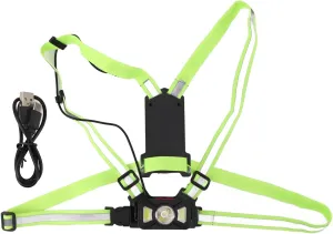 LED Reflective Vest Running Gear, Reflective Vest, Light Up Vest for Night Walking Cycling, High Visibility for Walking Jogging Camping Hiking